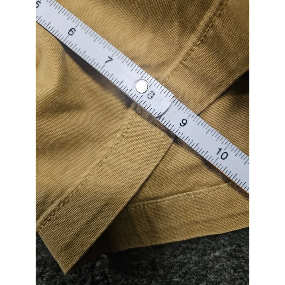 Carhartt Canvas Work Shorts Mens 38 Tan BS2514-M Rugged Flex Relaxed Fit Utility